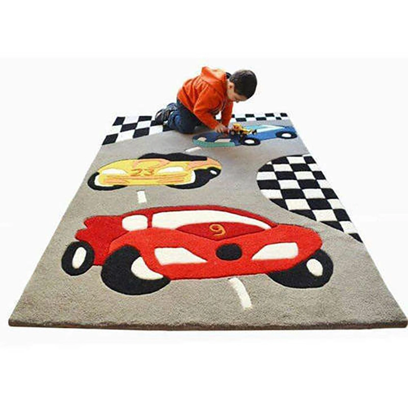 Stylish Children Kids Play Soft Carpet Rectangle Hand Tufted Area Rug