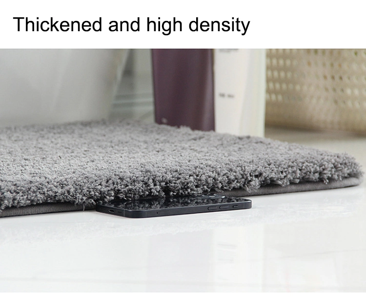 Solid Color Anti Slip Bathroom Mats Floor Bedroom Foot Carpet Custom Bath Rugs